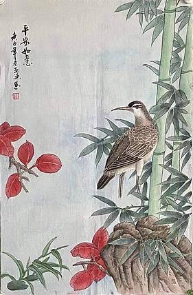 平台畅销画家亚涵  平安如意