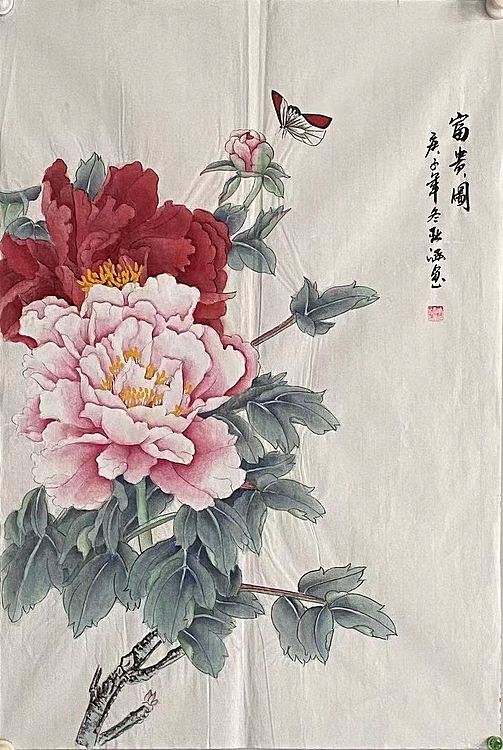 平台畅销画家亚涵  富贵图