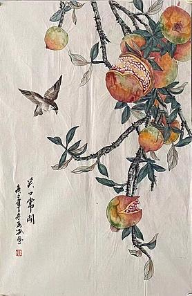 平台畅销画家亚涵  笑口常开