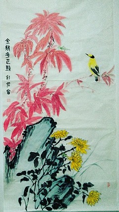 范彩君 花鸟
