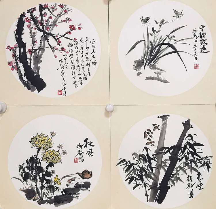 绍静 梅兰竹菊