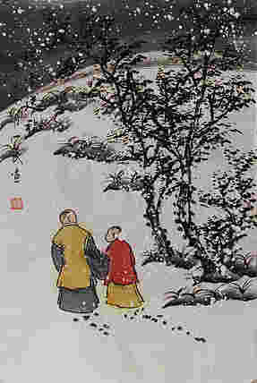 瑞雪送幅——画家刘一民