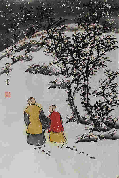 瑞雪送幅——画家刘一民