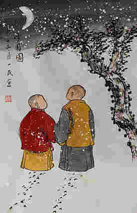 瑞雪送幅——画家刘一民