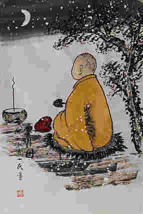 瑞雪送幅——画家刘一民