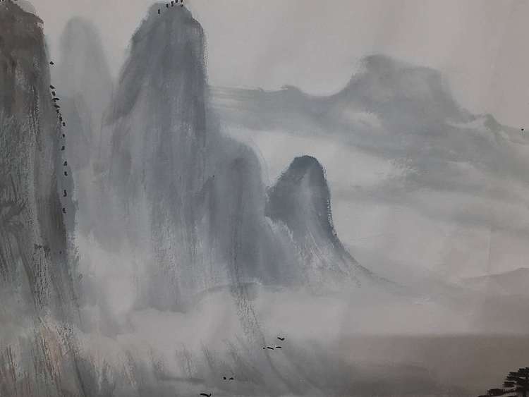 鱼子，子鱼 夏山图