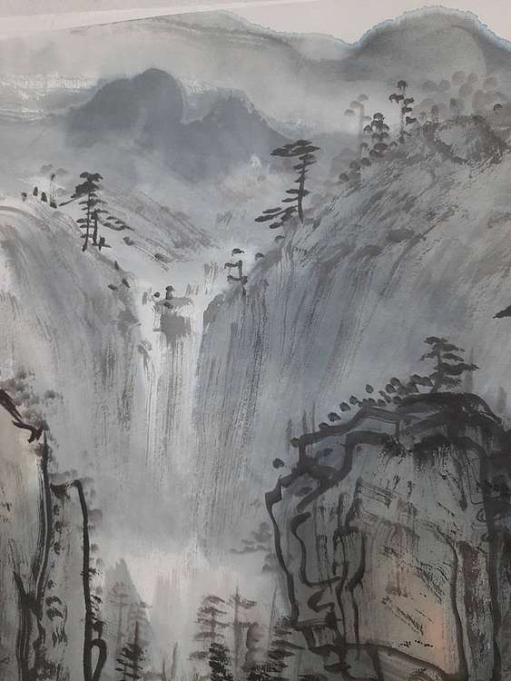 鱼子，子鱼 夏山图