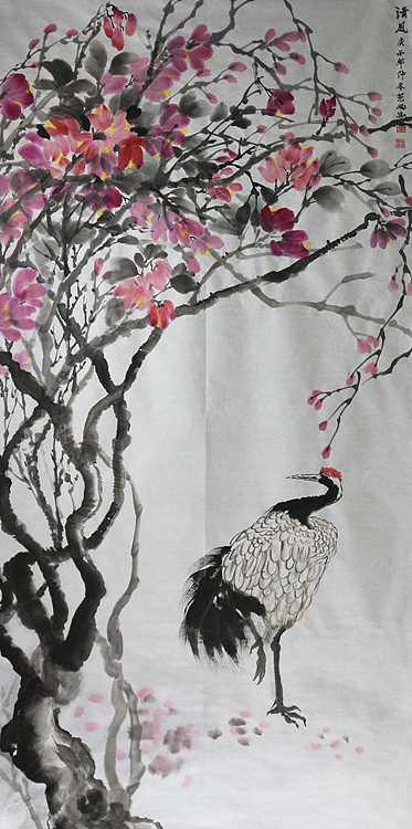 人大高研班 西安美协会员 来荣娜 花鸟画作品