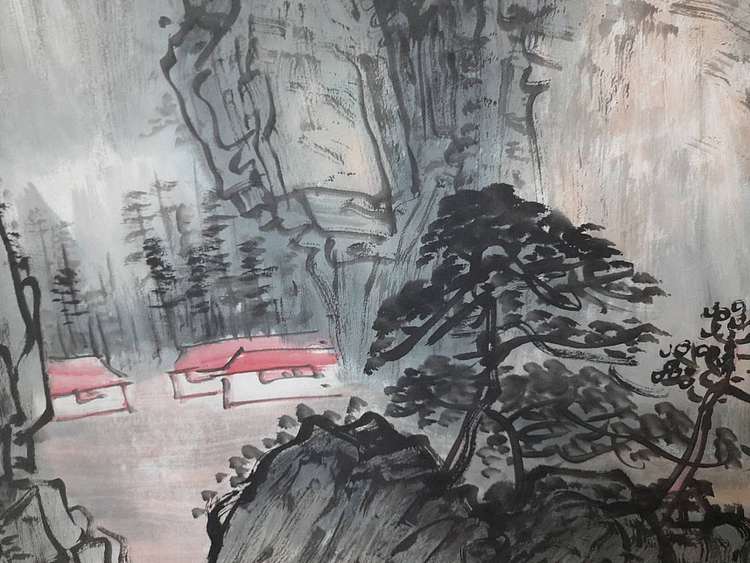 鱼子，子鱼 夏山图