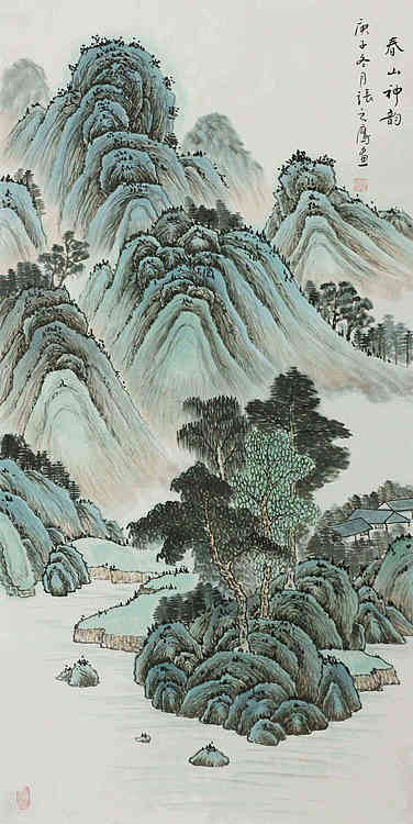 四尺仿古山水