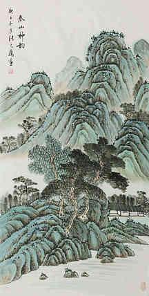 四尺仿古山水