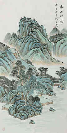 四尺仿古山水
