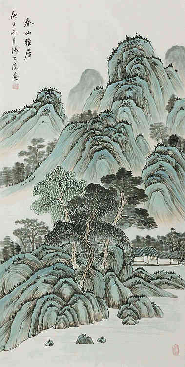 四尺仿古山水