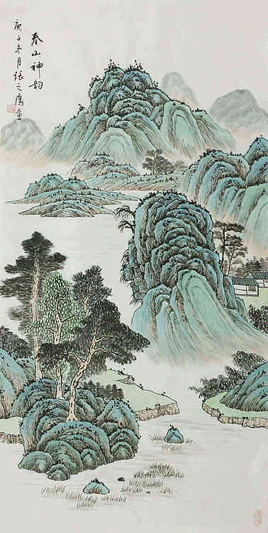 四尺仿古山水