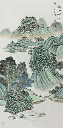 四尺仿古山水