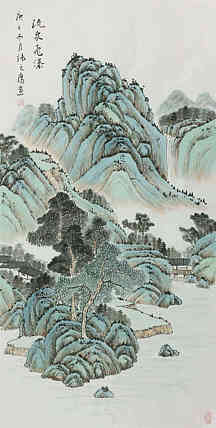 四尺仿古山水
