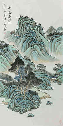四尺仿古山水