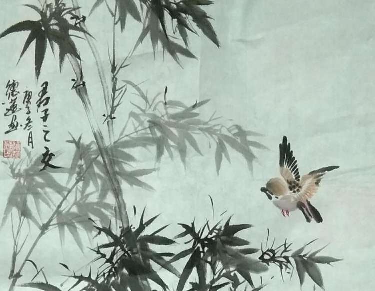 国家一级美术师，日照市青年美术家协会理事 陈德莲 国画