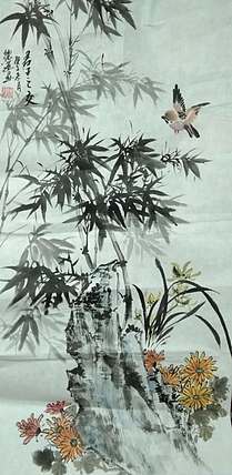 国家一级美术师，日照市青年美术家协会理事 陈德莲 国画