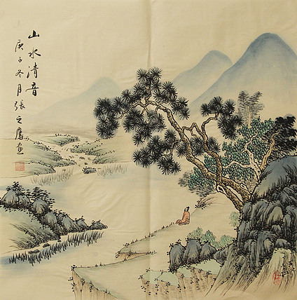 仿古山水&mdash;&mdash;张之鹰