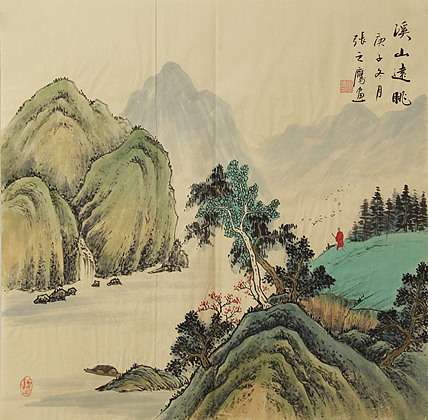 仿古山水&mdash;&mdash;张之鹰