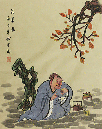 斗方人物——画家张松平