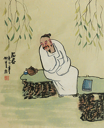 斗方人物——画家张松平