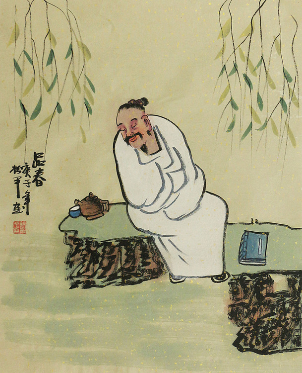 斗方人物——画家张松平
