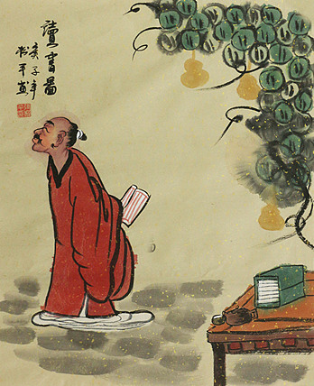斗方人物——画家张松平