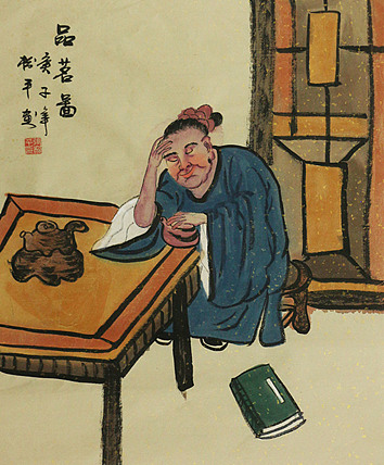 斗方人物——画家张松平