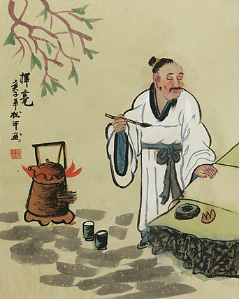 斗方人物——画家张松平