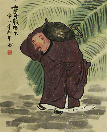斗方人物——画家张松平