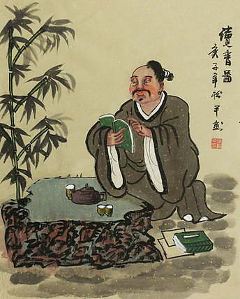 斗方人物——画家张松平