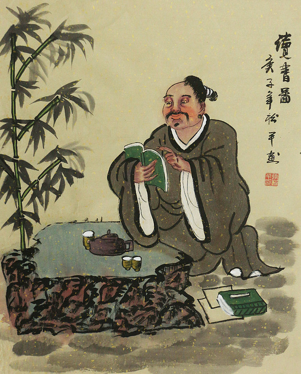 斗方人物——画家张松平