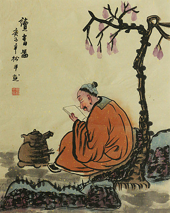 斗方人物——画家张松平