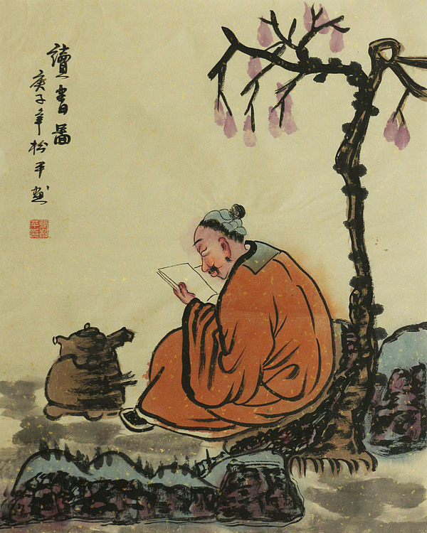 斗方人物——画家张松平