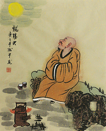 斗方人物——画家张松平