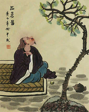 斗方人物——画家张松平