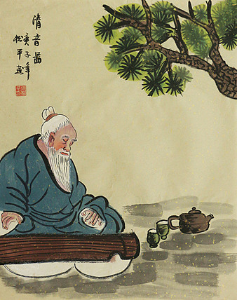 斗方人物——画家张松平