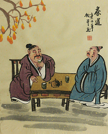 斗方人物——画家张松平