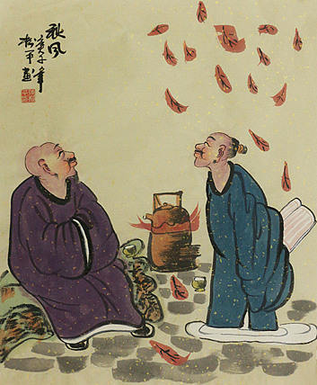 斗方人物——画家张松平