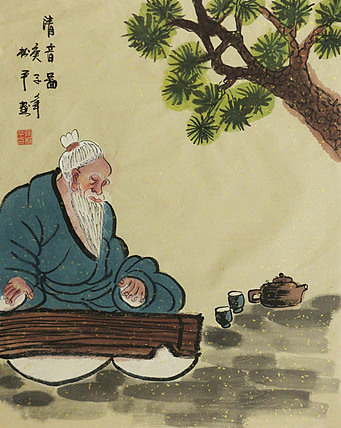 斗方人物——画家张松平