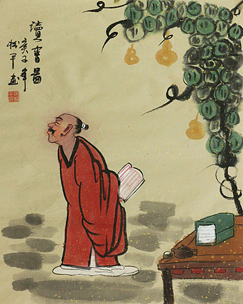 斗方人物——画家张松平