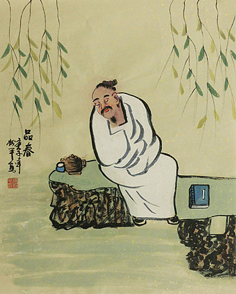 斗方人物——画家张松平