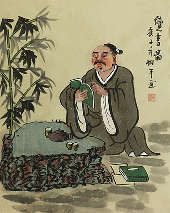 斗方人物——画家张松平