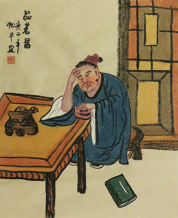 斗方人物——画家张松平