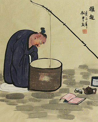斗方人物——画家张松平