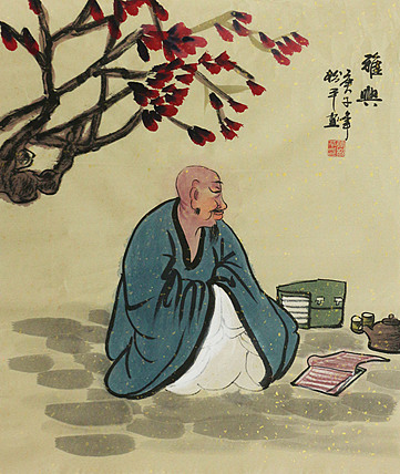 斗方人物——画家张松平