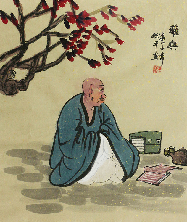 斗方人物——画家张松平