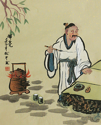 斗方人物——画家张松平
